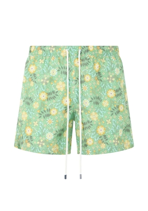 Fedeli floral-print swim shorts - Green