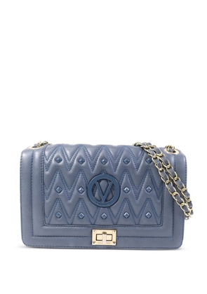 Valentino Garavani Pre-Owned logo-plaque shoulder bag - Blue
