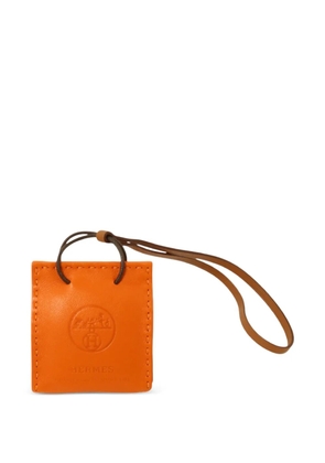 Hermès Pre-Owned leather bag charm - Orange