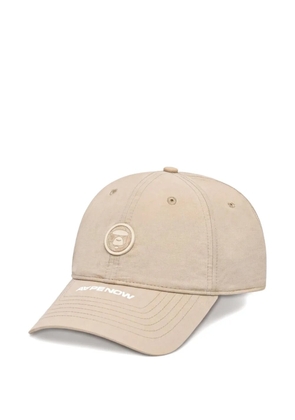 AAPE BY *A BATHING APE® logo-patch cap - Neutrals