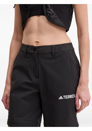 adidas Terrex zip-off logo trousers - Black