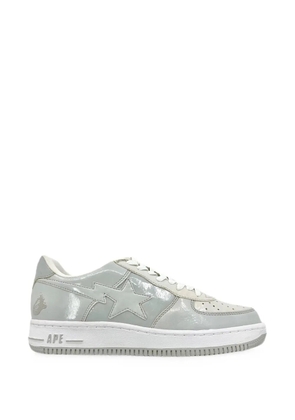 A BATHING APE® Bapesta FS-001 patent-leather sneakers - Grey