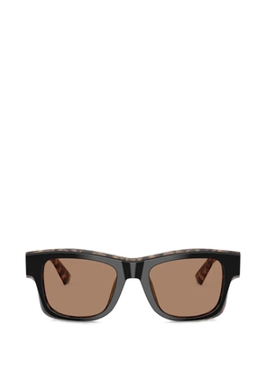 Dolce & Gabbana Eyewear havana rectangle sunglasses - Black