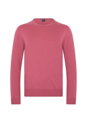 Fedeli crew-neck ribbed-trim sweater - Pink