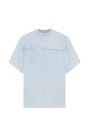 Alexander Wang puff-print logo T-shirt - Blue