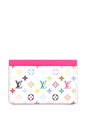 Louis Vuitton Pre-Owned x Takashi Murakami Monogram Multicolor with Leather card holder - White