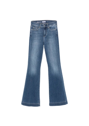 LIU JO rhinestone-embellished flared jeans - Blue