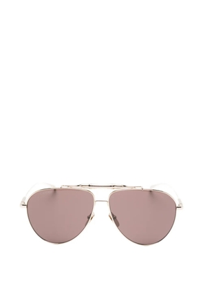 Gucci Eyewear Bamboo pilot-frame sunglasses - Gold