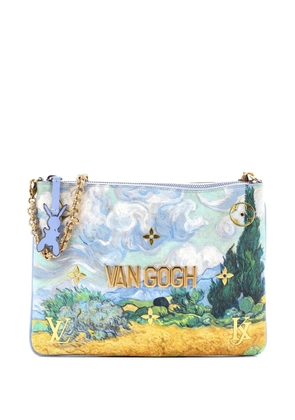Louis Vuitton Pre-Owned Pochette Limited Edition Jeff Koons Van Gogh Print Canvas clutch bag - Blue