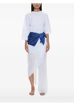 Christopher Esber bandana scarf pareo T-shirt - White