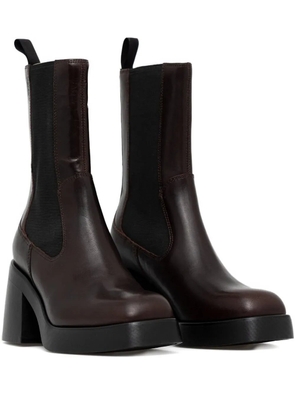 VAGABOND 87mm Brooke block-heel leather boots - Black