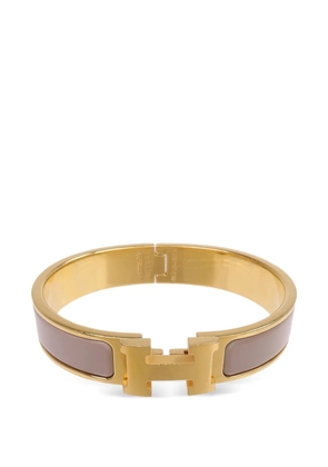 Hermès Pre-Owned Clic H enamel bracelet - Gold