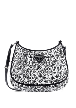 Prada Pre-Owned Cleo Shoulder Bag Crystal Embellished Satin Small crossbody bag - Black
