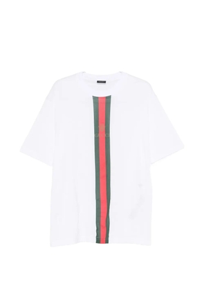 Gucci Web-stripe logo-print T-shirt - White
