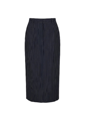 PINKO pinstripe-pattern pencil maxi skirt - Blue