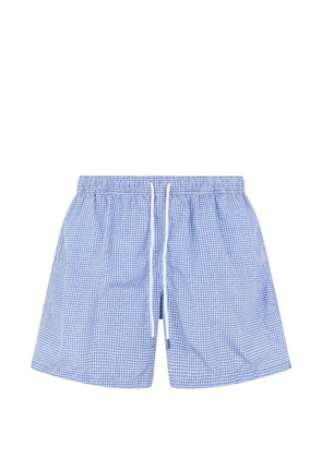 Fedeli geometric-print drawstring swim shorts - Blue