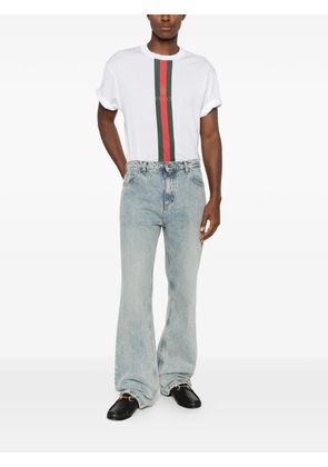 Gucci Web-stripe logo-print T-shirt - White