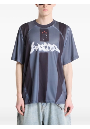 WASTED Spray Football Jersey raglan-sleeve T-shirt - Black