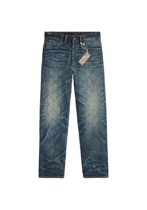 Ralph Lauren RRL quilted straight-leg jeans - Blue