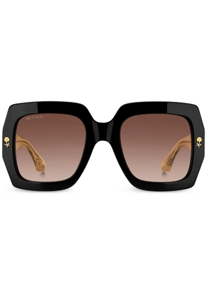 ETRO square-frame logo-plaque sunglasses - Brown