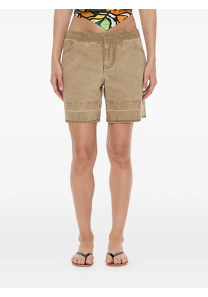 Christopher Esber Deconstruct raw-cut shorts - Neutrals