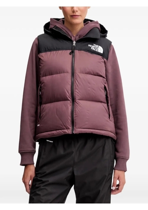 The North Face two-tone hooded gilet - Purple