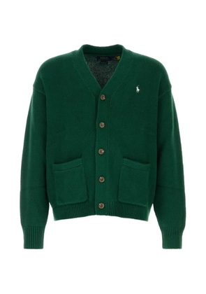 Polo Ralph Lauren logo-embroidered V-neck cardigan - Green