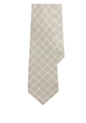 Ralph Lauren Purple Label windowpane-check tie - Grey