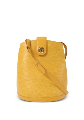 Louis Vuitton Pre-Owned Cluny leather shoulder bag - Yellow
