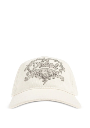 Diesel rhinestone-embellished baseball cap - Neutrals