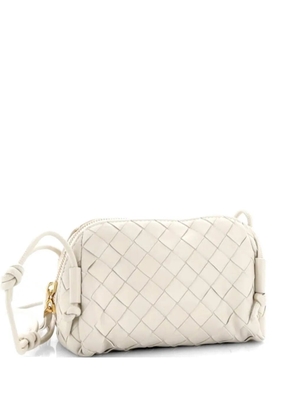 Bottega Veneta Pre-Owned Concert Pouch Intrecciato Nappa Mini crossbody bag - White