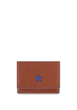 Shanghai Tang Five-Pointed Star card holder - Brown