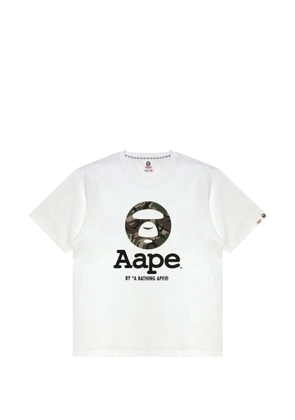 AAPE BY *A BATHING APE® Moonface camo-print T-shirt - White
