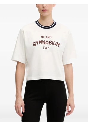 Ea7 Emporio Armani cropped T-shirt - White