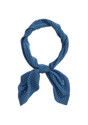 Ralph Lauren Purple Label neat-print silk neckerchief - Blue