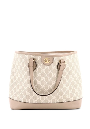 Gucci Pre-Owned Ophidia Top Handle Shopping GG Coated Canvas and Leather Small tote bag - Neutrals