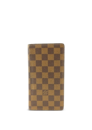 Louis Vuitton Pre-Owned Brazza Damier Portefeuille long wallet - Brown