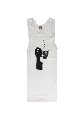 Chrome Hearts Richard Stark ribbed tank top - White
