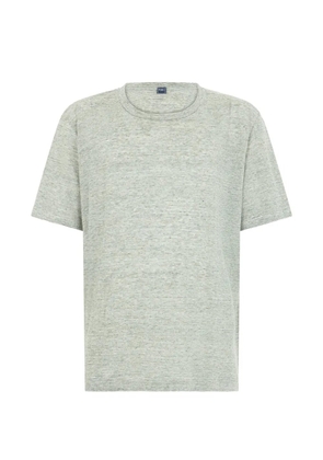 Fedeli striped linen T-shirt - Grey