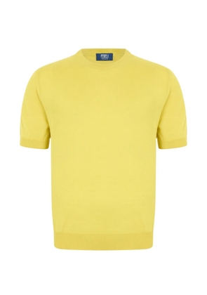 Fedeli short-sleeve crew-neck T-shirt - Yellow