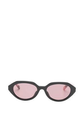 Gucci Eyewear geometric-frame sunglasses - Brown