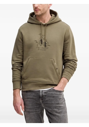 Trussardi graphic hooded sweatshirt - Green