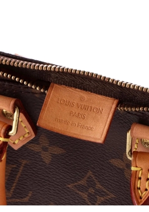 Louis Vuitton Pre-Owned Speedy Bandouliere Bag Monogram Canvas Nano crossbody bag - Brown