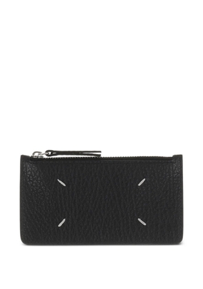 Maison Margiela zip detail cardholder wallet - Black