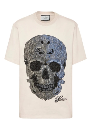 Philipp Plein skull-embellished T-shirt - White