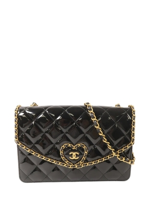 CHANEL Pre-Owned CC heart shoulder bag - Black