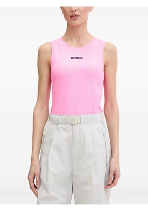 BOGNER FIRE+ICE Manya ribbed logo-patch tank top - Pink