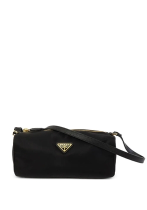 Prada Pre-Owned triangle-logo shoulder bag - Black