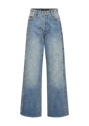 Philipp Plein star stud-detailing jeans - Blue
