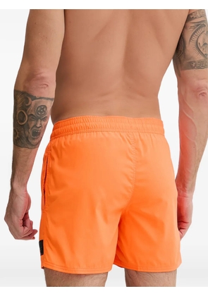 BOGNER FIRE+ICE Nelson drawstring-waist logo-patch swim shorts - Orange